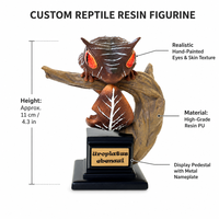 Trophée personnalisé en résine pour concours de reptiles avec plaque nominative pour éleveurs et clubs de reptiles - Vente en gros