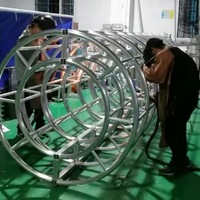 Structure de scène en aluminium pour éclairage de scène, support lourd pour extérieur et intérieur, éclairage de scène rond pour DJ, structure de scène 390MM