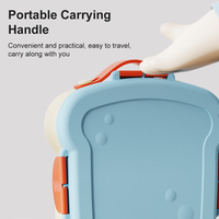 Boîte à lunch étanche à 4 compartiments de style bento pour enfants de 3 à 7 ans Matériau durable de qualité alimentaire sans BPA résistant aux chutes