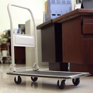 Camion à main à plate-forme PH1005 100kg avec revêtement en poudre résistant aux UV Pb conception libre chariot d'entrepôt durable pour la logistique - Product Image 1