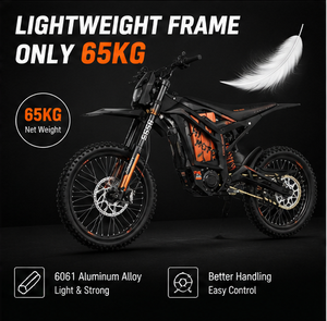 Motocicleta Eléctrica Todoterreno de 72V 10KW para Adultos, Alto Torque 400Nm, Motocicleta Eléctrica Ligera - Product Image 4
