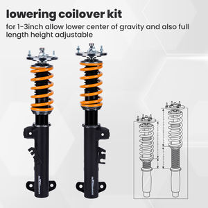 Kit de Suspensión de Amortiguadores Coilover Maxpeedingrods para <span class=keywords><strong>BMW</strong></span> <span class=keywords><strong>E36</strong></span> 316i 318i <span class=keywords><strong>320i</strong></span> 323i 325i 1990-1998 - Product Image 5