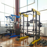 Máquina Smith de entrenamiento de fuerza, equipo de gimnasio multifunción chino, máquina de entrenamiento multifuncional