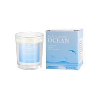 Bougie parfumée en verre personnalisée de luxe 50g, bougie en cire de soja naturelle en gros pour la décoration de la maison et les coffrets cadeaux