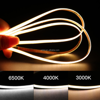 2,7mm Sensor-Steuerung 12V 6000K Flexibler Mini-Cut-Lichtstreifen 2700K COB LED-Streifen für Auto Blau/Grün/Rot/Pink/Eisblau LED-Band