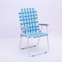 Chaise pliante légère et portable avec dossier pour camping, pique-nique, plage et pelouse – Vente chaude en gros