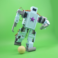 Robot Humanoide Biónico Programable de 12 Grados de Libertad, con Reconocimiento de Voz de Código Abierto, Wifi, Infrarrojos, Control Remoto BT, Plástico ABS, Económico