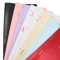 Papier d'emballage en gros pour bouquets, motif floral coloré, pour la Saint-Valentin, la Fête des Mères, la remise des diplômes et les mariages