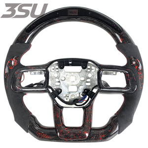 Volant sport en fibre de carbone brillant pour <span class=keywords><strong>Ford</strong></span> <span class=keywords><strong>Mustang</strong></span> <span class=keywords><strong>GT</strong></span> 350 <span class=keywords><strong>500</strong></span>, intérieur 2024-2026, volant forgé - Product Image 1