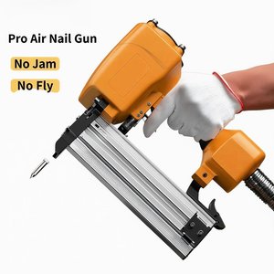 Pistolet à clous pneumatique droit jaune, agrafeuse à air 75-100 clous, outil de menuiserie, OEM ODM - Product Image 5