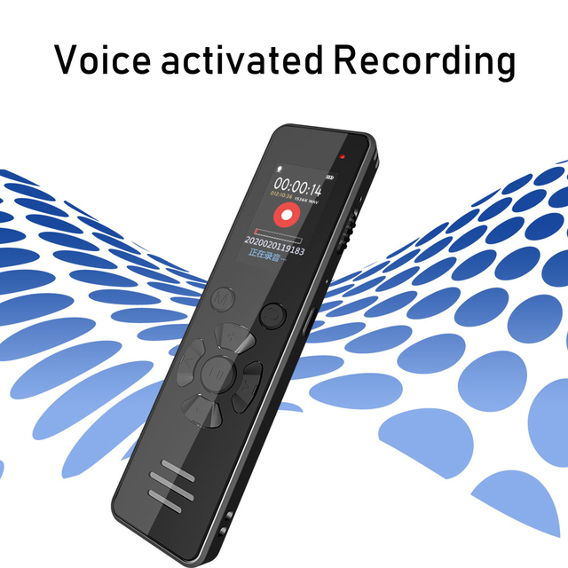 Aomago Portable Dictaphone Voice Recorders  MP3 Player 32GB Audio Sound Recorder
