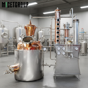 Machine à distiller l'alcool pour whisky, rhum, gin, vodka, brandy, équipement de distillation d'alcool, alambic en cuivre, équipement de distillerie - Product Image 1