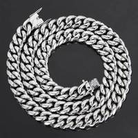Collier Hip Hop en Acier Inoxydable avec Fermoir Dragon, Chaîne Cubaine Ronde Polie, Acier Titane pour Hommes, Vente en Gros, Personnalisable en Usine