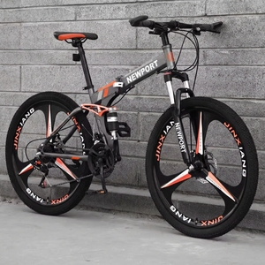 Bicicleta de Montaña Plegable de 21 Velocidades al por Mayor, Bicicleta de Montaña Plegable de 26 Pulgadas para Adultos Hombres - Product Image 1