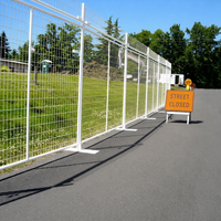 Panneau de cloison modulaire en treillis soudé, clôture en acier galvanisé robuste pour entrepôt et barrière de sécurité industrielle