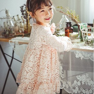 Robes pour filles en dentelle 2017, modèles de robes avec fleurs décoratives - Product Image 5