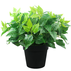 Planta Artificial de Bonsái en Maceta con Hojas de Rosa Verde Simuladas, Decoración para Interiores y Exteriores - Product Image 5