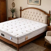 Colchón Híbrido de Espuma Viscoelástica y Resortes Personalizado de Lujo Europeo, Tamaño King y Queen, Comprimido, para Hotel, Gran Venta