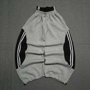 Pantalones de chándal holgados para hombre, de algodón grueso, estilo Y2K, con estampado gráfico de letras, de felpa francesa, de cintura doble, estilo streetwear grunge. - Product Image 2