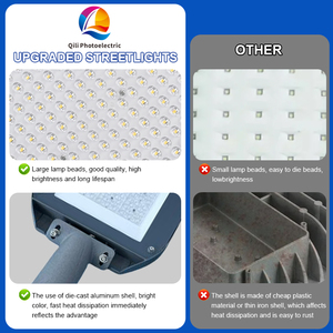 Lámpara LED de Calle para Exteriores de Alta Luminosidad, 100W 150W 200W 240W, IP65 Impermeable, de Aluminio Fundido, para Carreteras y Parques - Product Image 5