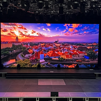 Écran LED de location à montage rapide sans outil 500x500 500x1000mm intérieur/extérieur P3.91 Mur vidéo LED en aluminium pour scène