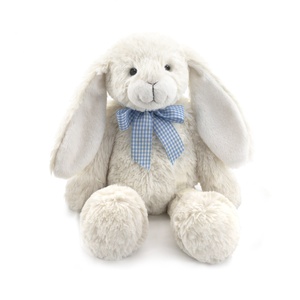 Peluche <span class=keywords><strong>MR</strong></span> ViviCare Coniglietto Bianco con Fiocco, Pupazzo Imbottito in Cotone PP, Morbido e Coccoloso per Bambini - Product Image 1