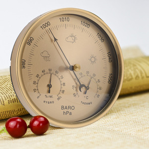 <strong>Thermometer</strong> <strong>Barometer</strong> <strong>Hygrometer</strong> 3 in 1 Mechanical Movement Dial Type <strong>Weather</strong> Forecast Station for Indoor Outdoor - Product Image 3