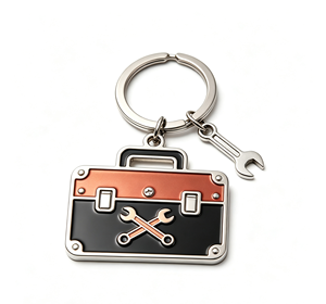 Metal Tool Kit Keychain Enamel <b>Key</b> <b>Ring</b> Zinc Alloy <b>Bag</b> Charm for Gift and Promotion - Product Image 1