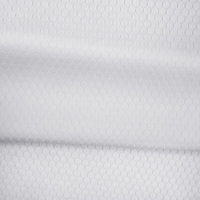 Tela de malla deportiva de fútbol con diseño de panal de abeja, 100% poliéster, transpirable, ecológica, de secado rápido, para camisetas de fútbol.