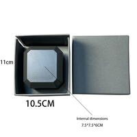 Utilizado para pendientes, anillos, pulseras, collares, estampado de lámina de oro pequeño MOQ caja de joyería de embalaje de regalo de terciopelo fino de lujo