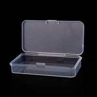 Boîte à bijoux en plastique PP transparente, réutilisable, étanche, avec logo personnalisé et fermeture robuste pour le rangement et l'emballage de cartes