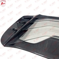 Z-ART Premium Trockene Kohlefaser Transparente Motorhaube für Ferrari 488 Spyder GTB Prepreg Kohlefaser Motorraum-Abdeckung Teile