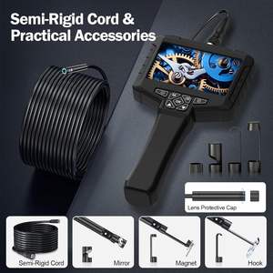 Nuovo arrivo <span class=keywords><strong>di</strong></span> alta qualità IP67 telecamera <span class=keywords><strong>di</strong></span> ispezione impermeabile 7 luci LED 5m cavo 32GB nero a doppia lente industriale endoscopio - Product Image 3