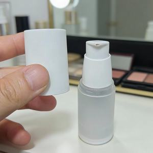 Botella de Plástico Esmerilado Transparente al por Mayor para Suero Airless 15ml 30ml 50ml, Envase de Botella de Loción con Bomba Pulverizadora Esmerilada - Product Image 5