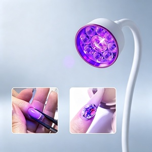 Lampe à ongles rechargeable 27W à clipser, séchoir UV LED de bureau flexible et réglable avec écran LCD - Product Image 6