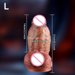 Oem Lớn Mềm Thực Tế Silicone Dildo Điện Kính Thiên Văn Rung Dildo Vibrator Chất Béo Dildo Cho Phụ Nữ Quan Hệ Tình Dục Đồ Chơi - Product Image 3