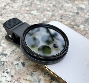 52mm Clip-on CPL Filtre Téléphone Caméra Filtre HD Mobile Lentille Filtre pour Smartphone Photographie - Product Image 1