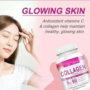 Tableta de colágeno de biotina de etiqueta privada Suplementos de vitamina C para el cabello, la piel y las uñas, Suplemento de colágeno de belleza + Magnesio - Product Image 6