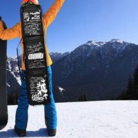 Sac de transport créatif pour ski et snowboard, en toile imperméable, pour hommes, sports d'hiver, rangement extérieur, avec bandoulière amovible