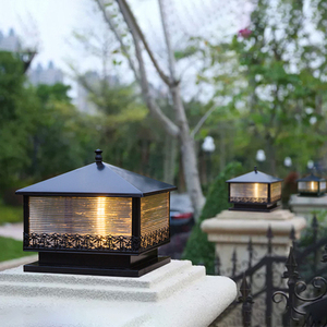 ไฟเสา LED พลังงานแสงอาทิตย์ อะลูมิเนียมอัลลอยด์ โคมอะคริลิค IP65 3500K แสงวอร์มไวท์ สำหรับภายนอกอาคาร ปรับความสว่างได้ ใช้งานได้นาน 50000 ชั่วโมง ไม่ต้องประกอบ - Product Image 4