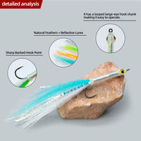 Leurre de pêche à la mouche Streamer 3D à gros yeux pour attirer les truites, longues tiges, mouches artificielles, plusieurs couleurs pour rivière et ruisseau