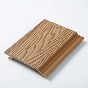 Griglia Design decorativo modanatura rivestimenti in plastica di legno pannelli scanalati rivestimento esterno in Wpc per esterni