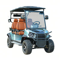 Voitures de golf 72V au lithium à 2 places pour parcours de golf avec sièges de luxe