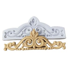 แม่พิมพ์เค้กมงกุฎแสนสวย,อุปกรณ์ตกแต่งเค้กแม่พิมพ์ช็อคโกแลตดินเหนียวลูกกวาด - Product Image 1