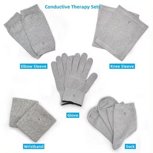 Silberfaser-Leitung-Behalter EMS TENS-Einheit Schmerzlinderungssystem elektronische Impulstherapie Elektrodenarmband mit Schnapp - Product Image 3