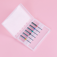 Broca Profesional de Alta Calidad para Uñas, Extra Larga, Herramienta de Manicura Pro Berra de 24 mm, Caja Personalizada, Brocas de Carburo Súper Largas para Uñas
