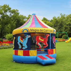 מתנפחים חדשים בצורת כיפה, טירה מתנפחת למסיבות, בית קפיצות מתנפח, קרוסלה מתנפחת, טירות קפיצות לילדים - Product Image 1