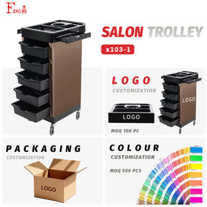 Carrito de Almacenamiento de 5 Niveles Resistente para Salón de Belleza, Equipo de Peluquería de Plástico, Venta al por Mayor de Fábrica - Product Image 2