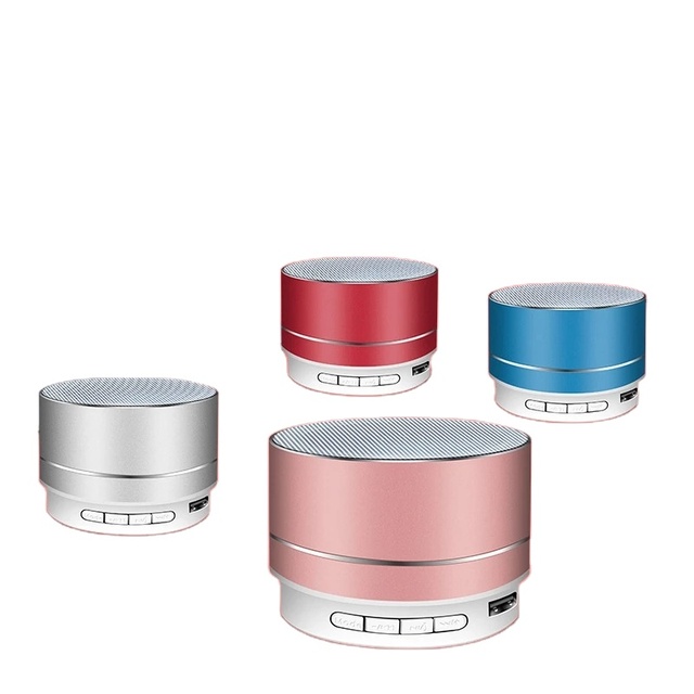 Outdoor Subwoofer Mini Portable A10 Wireless Speaker With Led Flashing Colorful Metal Bass Speaker for Mobile Phone