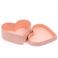 Vente flash - Boîte en forme de cœur rose personnalisée - Boîte cadeau en papier pour chocolat de boulangerie avec logo - Boîte à fleurs en forme de cœur